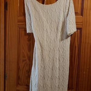 Ann Taylor off white dress 14
